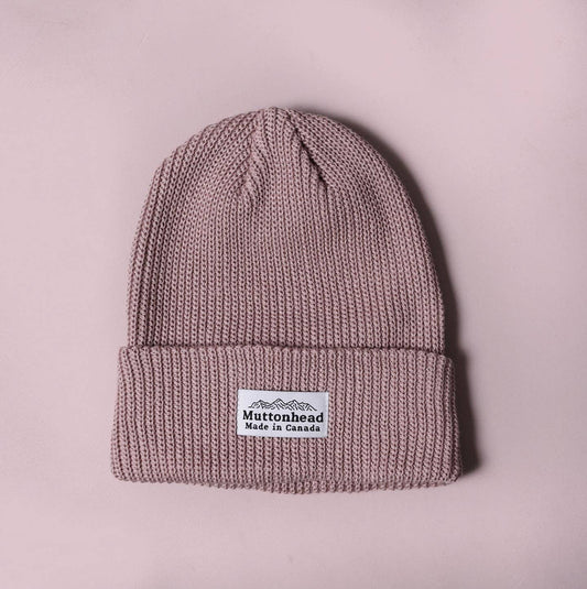 Muttonhead Cotton Knit Beanie - Dusty Rose