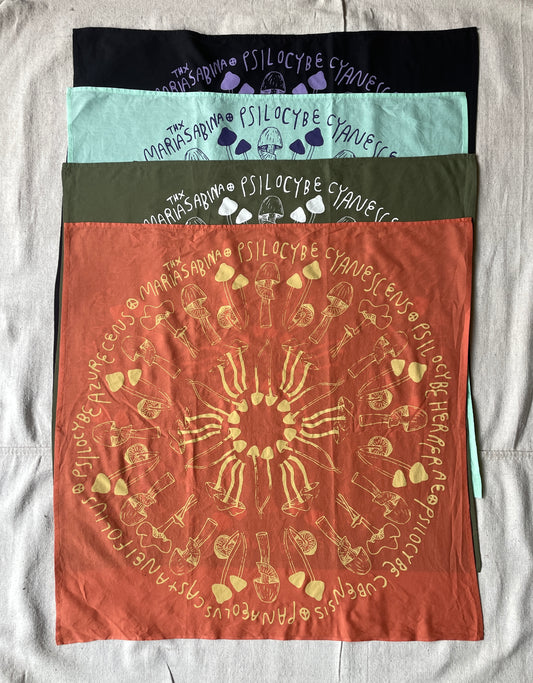 Psilocybe Mushroom Bandana- 4 Colors