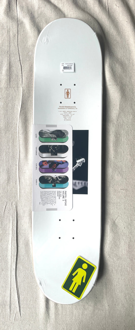 8.25" Kim Gordan / Spike Jonze / Girl Skateboards Skateboard Deck