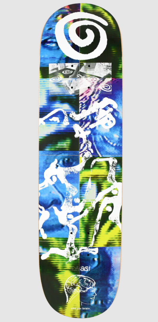 8.25" Quasi  Big Brain Slick Bottom Skateboard Deck