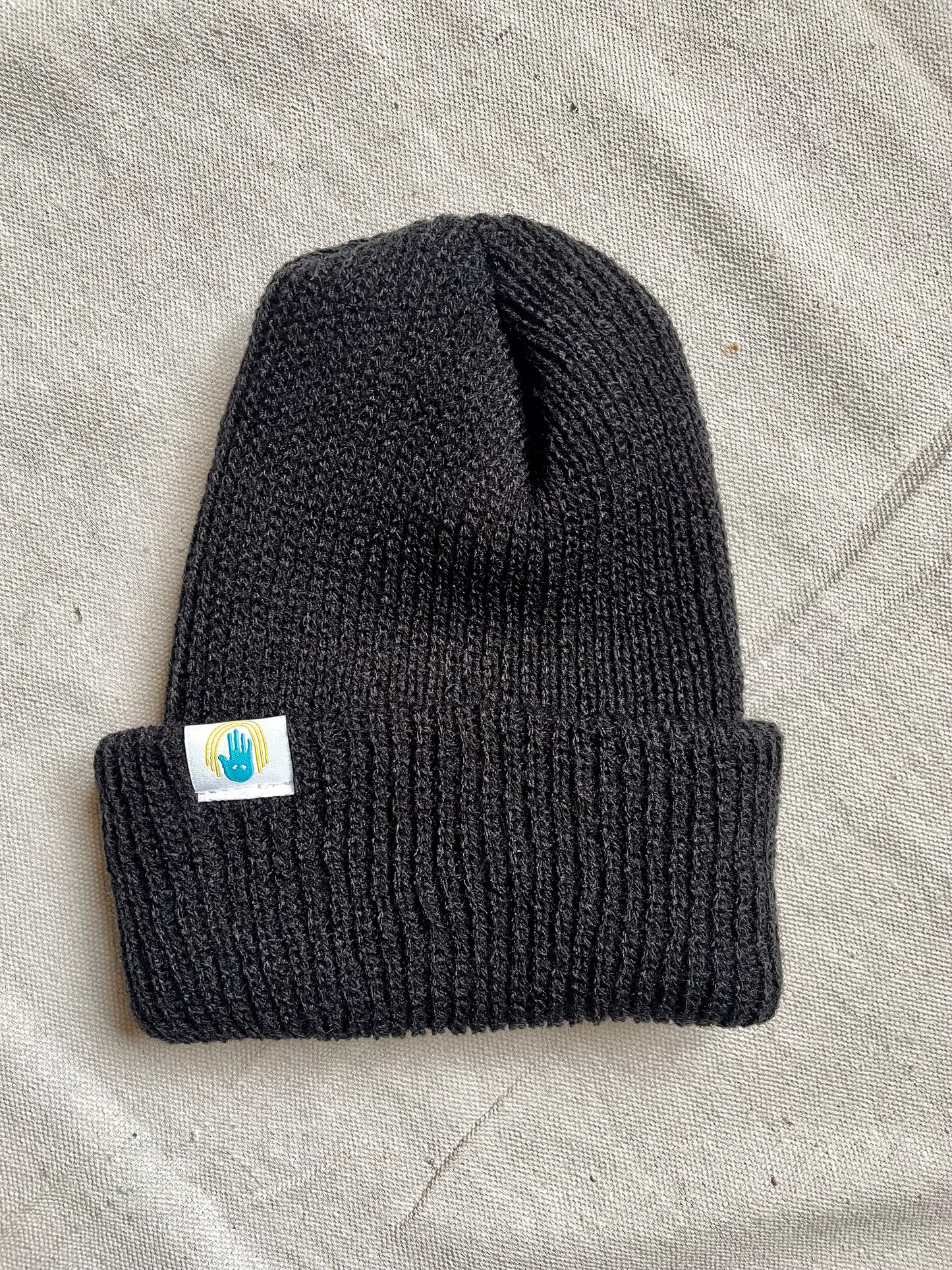 Worn Path Acrylic Watch Cap Hand Logo Beanie